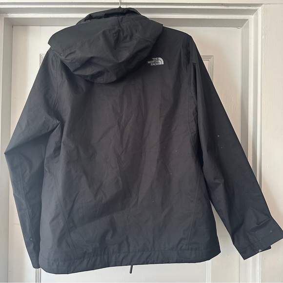 North Face Jacket Womens M Medium Black Hyvent Outdoor Hooded Zip Up Pockets - Picture 2 of 16